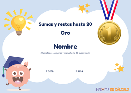 Diploma de oro de Diploma de Cálculo