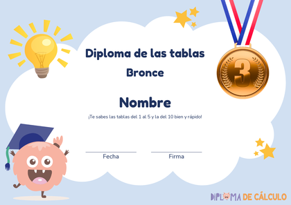 Diploma de bronce de Diploma de Cálculo