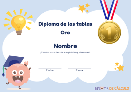 Diploma de oro de Diploma de Cálculo